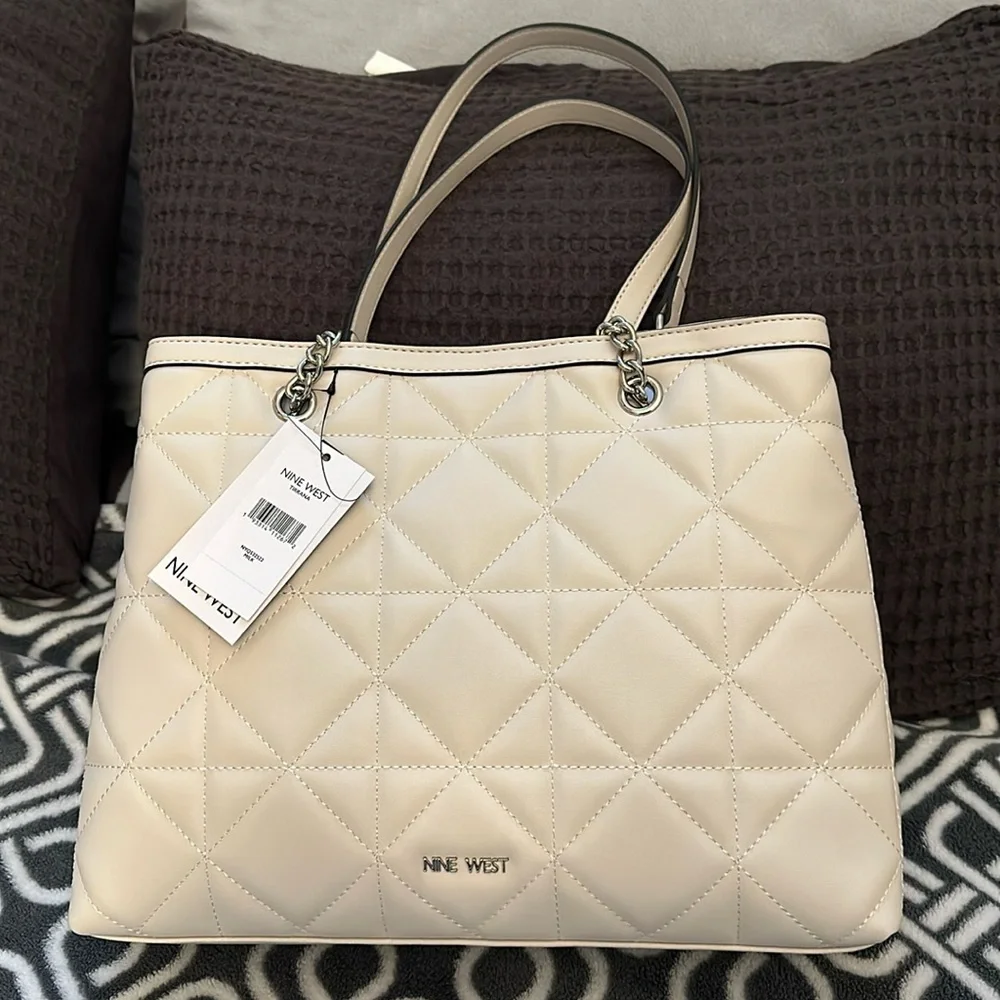 Nine West Womens Tirrana Satchel - Picture 1 of 5